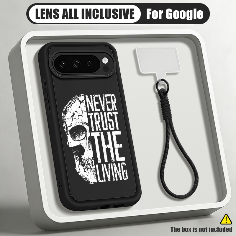 Google Pixel 9 - Skeleton Skull Printed Wrist Strap Phone