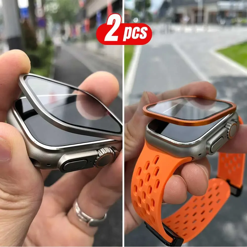 2PCS Titanium Metal Frame for  - Smartwatch Screen Film recension och pris
