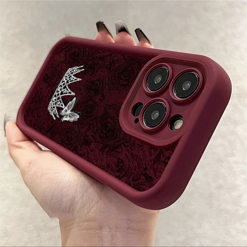 Phone Case Red Rose Silver Cro - Apple Iphone 15 Pro Max recension och pris