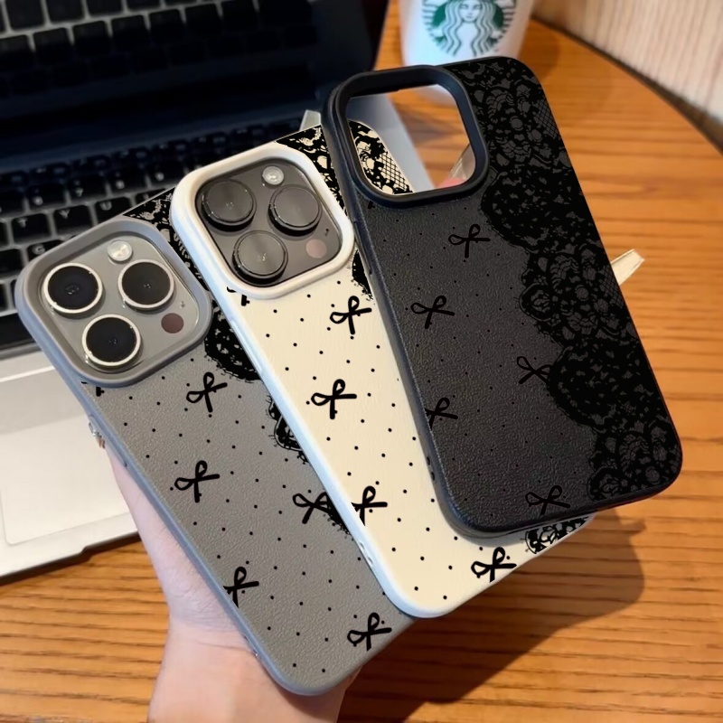 Sexy Black Lace Bow Phone Case - Vivo Y28 recension och pris