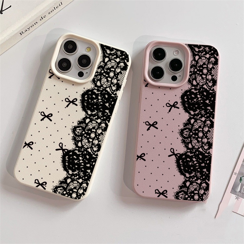 Sexy Black Lace Bow Phone Case - Vivo Y28 recension och pris
