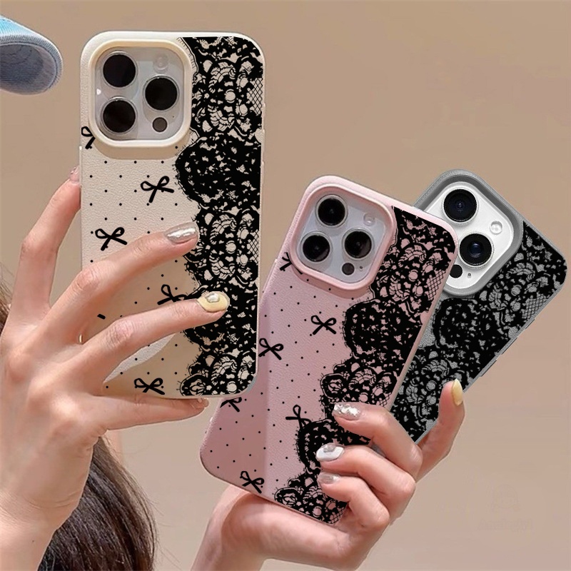 Sexy Black Lace Bow Phone Case - Vivo Y28 recension och pris
