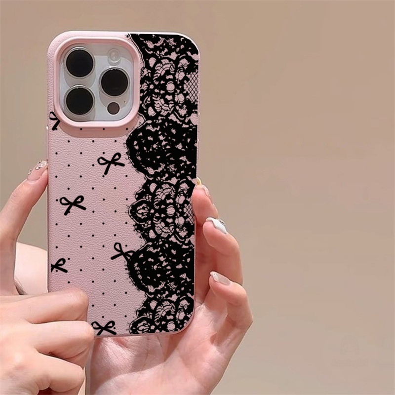 Sexy Black Lace Bow Phone Case - Vivo Y28 recension och pris