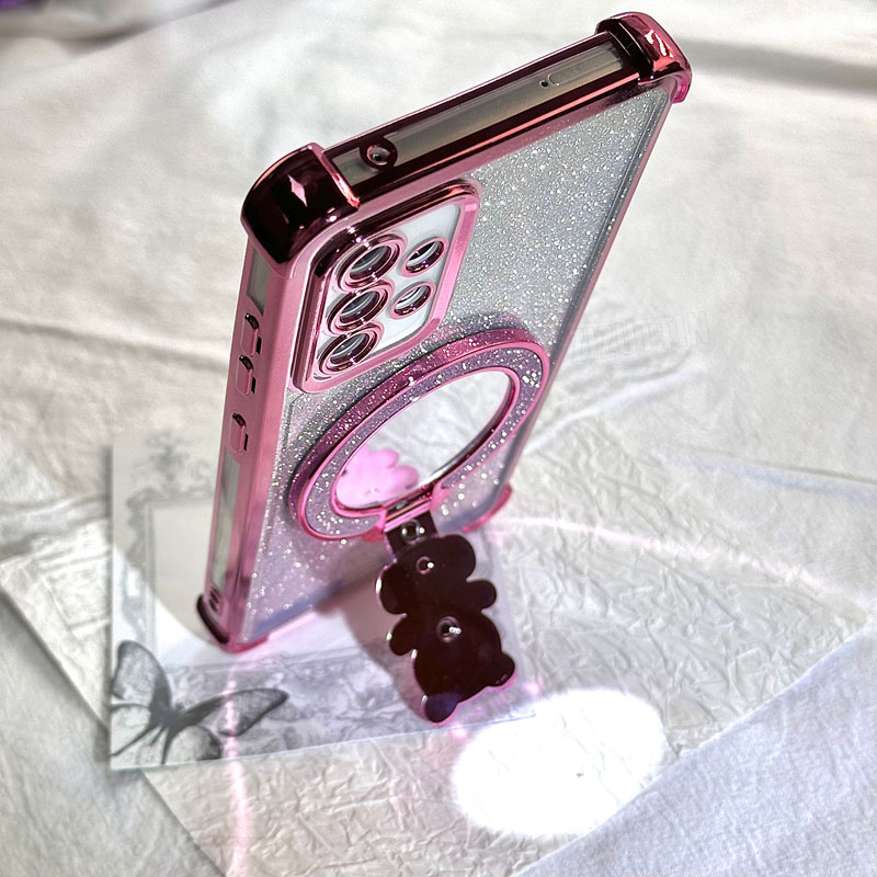 Heart Bear Glitter Phone Holde - Vivo Y28 recension och pris